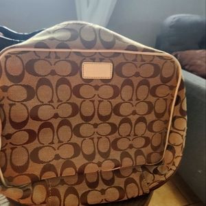 Coach brown makeup case